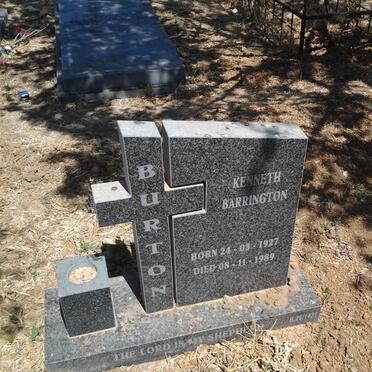 BURTON Kenneth Barrington 1927-1989