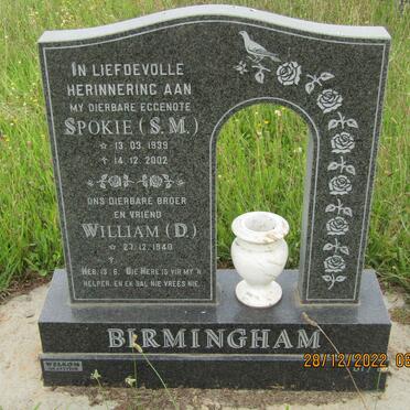 BIRMINGHAM D. 1940- &amp; S.M. 1939-2002