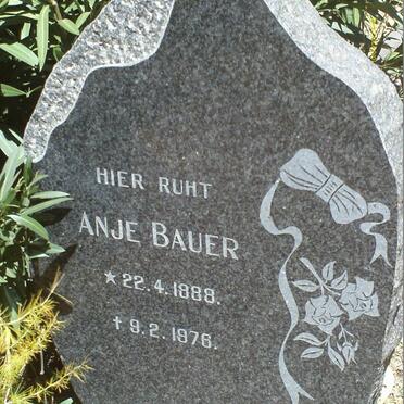 BAUER Anje 1888-1976