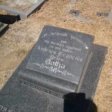 BOTHA Andries Francois 1942-1991
