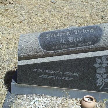 BEER Frederik Petrus, de 1916-1974