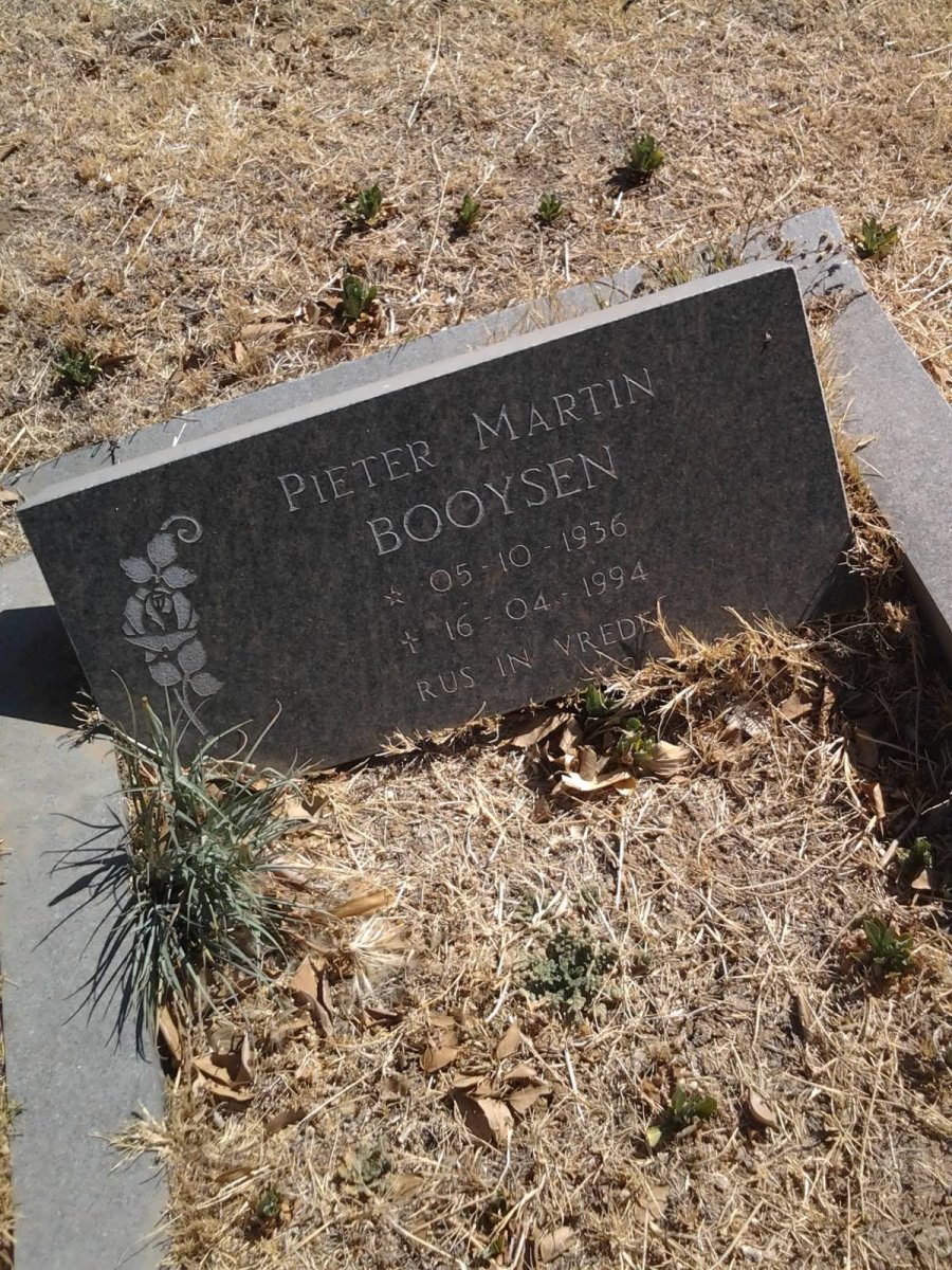 BOOYSEN Pieter Martin 1936-1994