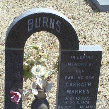 BURNS Garrath Warren 1975-1976