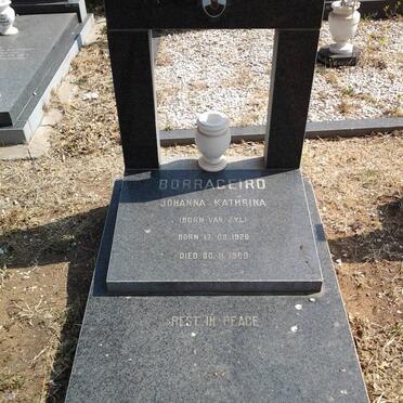 BORRAGEIRO Johanna Kathrina nee VAN ZYL 1920-1980