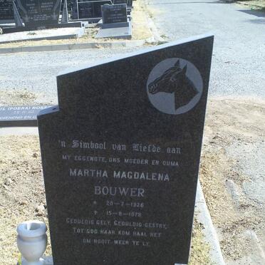 BOUWER Martha Magdalena 1926-1979