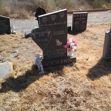 BACKMANN Ferdinand John 1937-1996