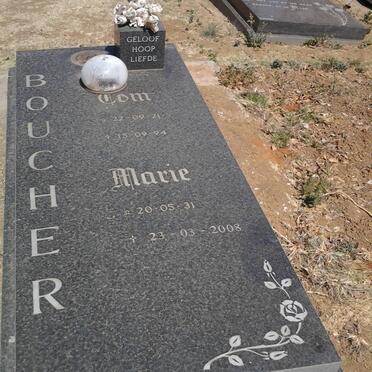 BOUCHER Tom 1921-1994 &amp; Marie 1931-2008