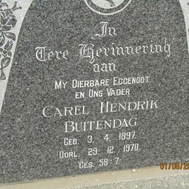 BUITENDAG Carel Hendrik 1897-1970