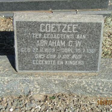 COETZEE Abraham G.W. 1909-1961