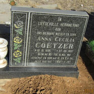 COETZER Anna Cecilia 1935-1997