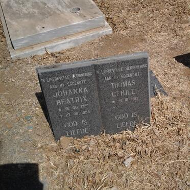 CEHILL Thomas 1917- &amp; Johanna Beatrix 1927-1999