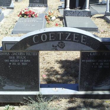 COETZEE Carel Pieter 1916-1985 &amp; Debora Jacoba Retief ROUX 1921-