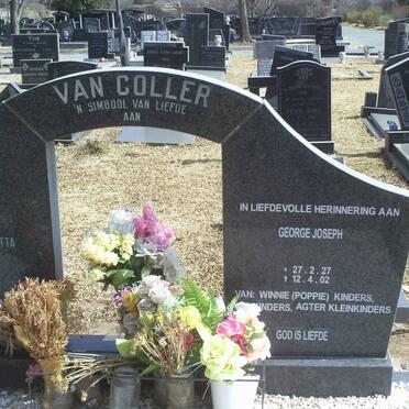 COLLER George Joseph, van 1927-2002