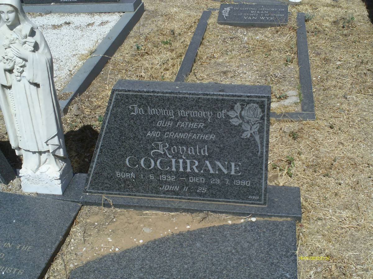 COCHRANE Ronald 1932-1990 &amp; Marina 1934-1989 _1