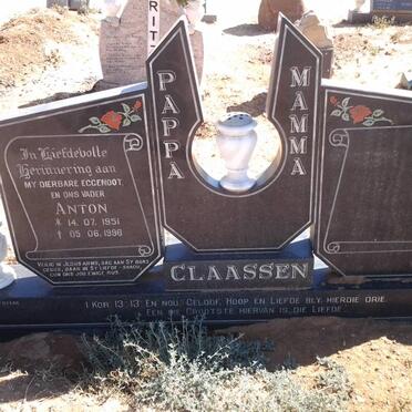 CLAASSEN Anton 1951-1996