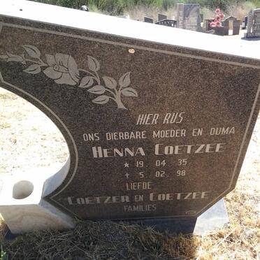 COETZEE Henna 1935-1998