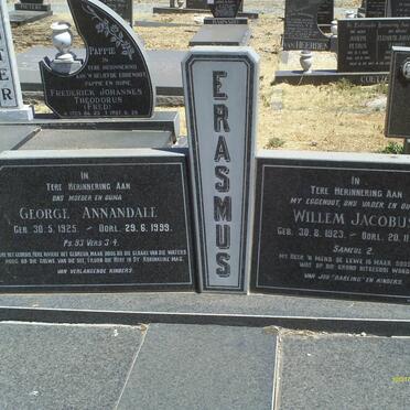 ERASMUS Willem Jacobus 1923-1987 &amp; George Annandale 1925-1999