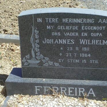 FERREIRA Johannes Wilhelm 1911-1984