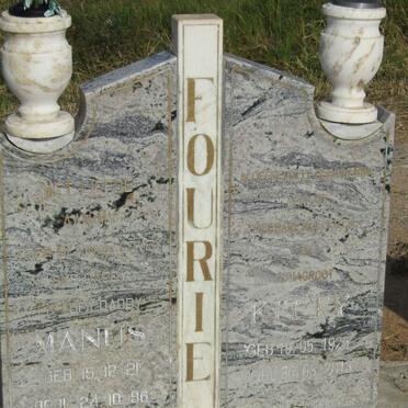 FOURIE Manus 1921-1996 &amp; Kitty 1925-2013