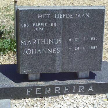 FERREIRA Marthinus Johannes 1935-1987