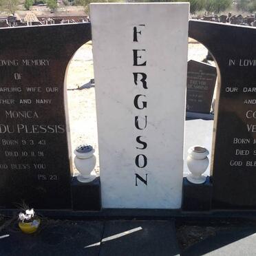 FERGUSON Colin Vere 1938-2001 &amp; Monica du PLESSIS 1943-1991