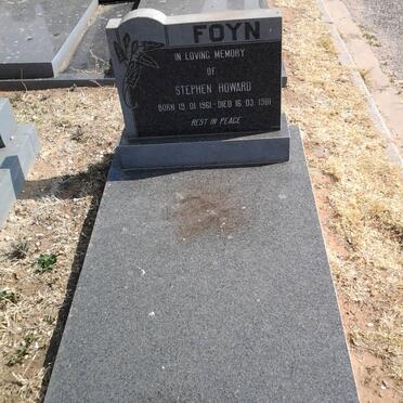 FOYN Stephen Howard 1961-1981