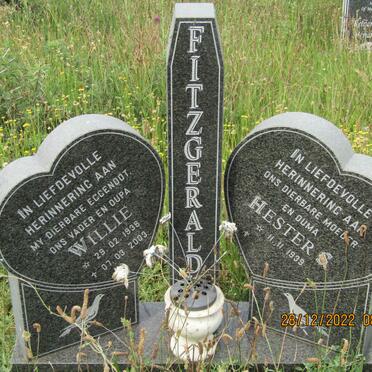 FITZGERALD Willie 1938-2003 &amp; Hester 1939-