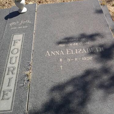 FOURIE David Hermanus 1930-1992 &amp; Anna Elizabeth 1932-
