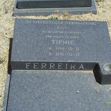 FERREIRA Tienie 1914-1991 &amp; Adrie 1918-2007