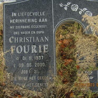 FOURIE Christiaan 1937-2000
