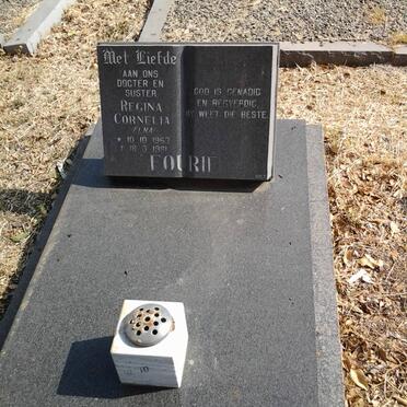 FOURIE Regina Cornelia 1963-1981