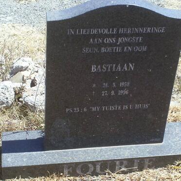 FOURIE Bastiaan 1958-1996