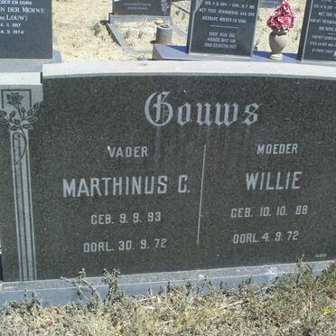 GOUWS Marthinus C. 1893-1972 &amp; Willie 1988-1972