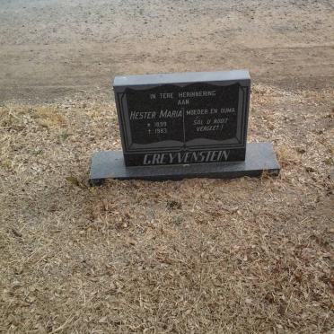 GREYVENSTEIN Hester Maria 1899-1983 