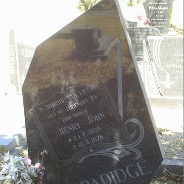 GRADIDGE Henry John 1939-1976