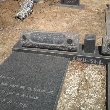 GRIESEL Albertus Johannes 1935-1990