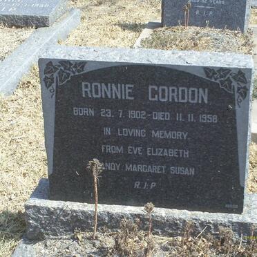 GORDON Ronnie 1902-1958