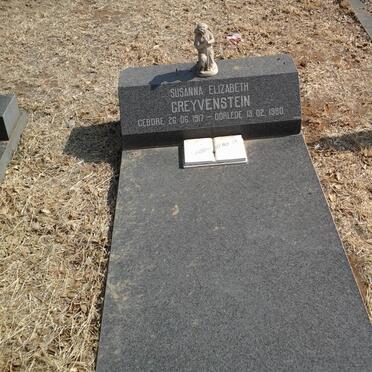 GREYVENSTEIN Susanna Elizabeth 1917-1980