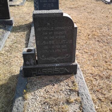 HARRISON Elsabe Luitjie 1925-1962