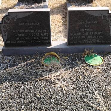 HARPE Johannes A., de la 1896-1967 &amp; Susanna C. 1891-1972