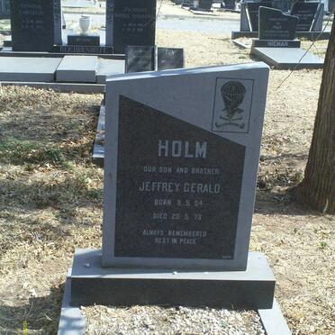 HOLM Jeffrey Gerald 1954-1978