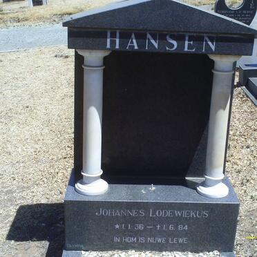 HANSEN Johannes Lodewiekus 1936-1984
