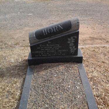 HORN Gerhardus Petrus Jacobus 1926-1982