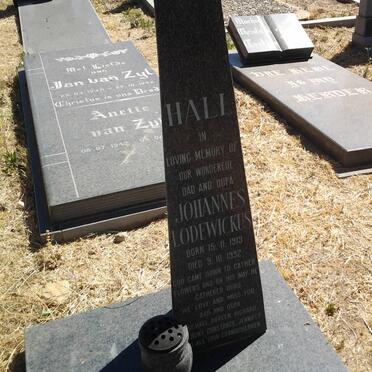 HALL Johannes Lodewickus 1919-1992