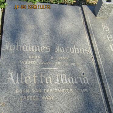HENNING Johannes Jacobus 1949-2012 & Aletta Maria VAN DER ZANDT 1955- _2