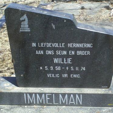 IMMELMAN Willie 1958-1974