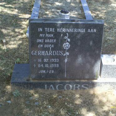 JACOBS Gerhardus 1933-1988