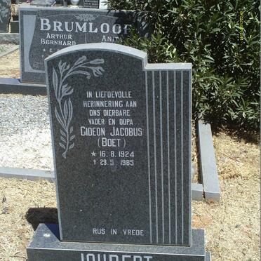 JOUBERT Gideon Jacobus 1924-1985 