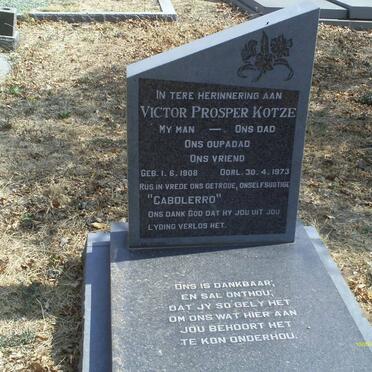 KOTZE Victor Prosper 1908-1973