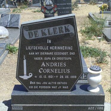 KLERK Andries Cornelius, de 1921-1999